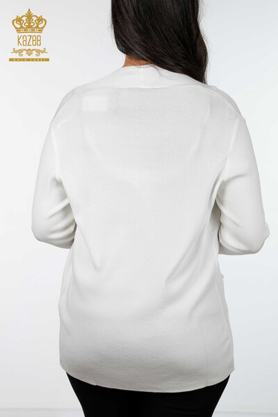 Wholesale Women's Knitwear Cardigan Long Pocket Detailed Viscose - 15744 | KAZEE - Thumbnail