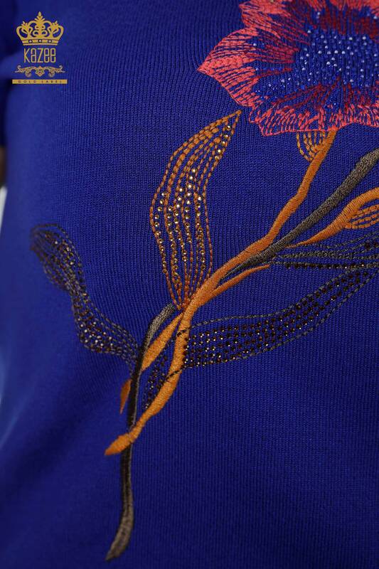 Wholesale Women's Knitwear Sweater American Model Saks - 16853 | KAZEE