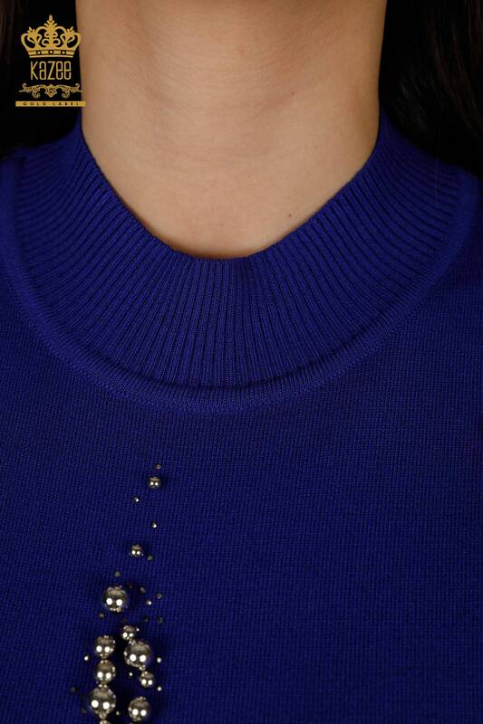 Wholesale Women's Knitwear Sweater - American Model - Saks - 16929 | KAZEE