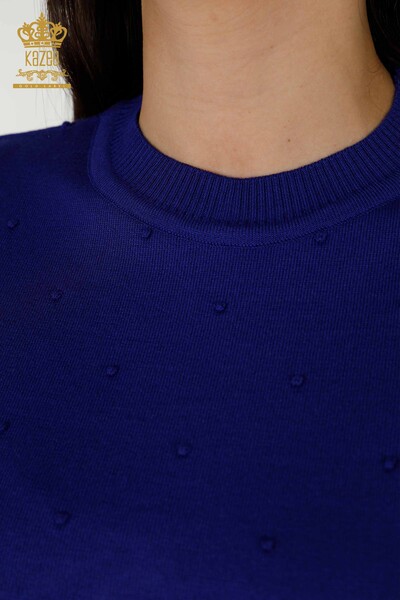Wholesale Women's Knitwear Sweater - American Model - Saks - 30131 | KAZEE - Thumbnail