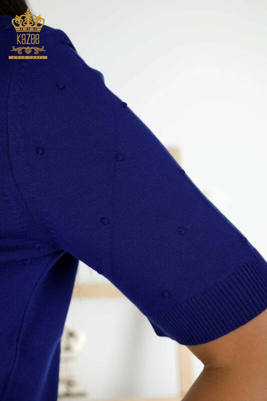 Wholesale Women's Knitwear Sweater - American Model - Saks - 30131 | KAZEE