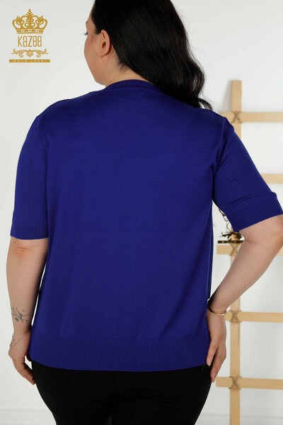 Wholesale Women's Knitwear Sweater - American Model - Saks - 30389 | KAZEE - Thumbnail