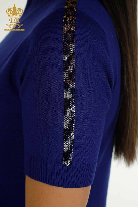Wholesale Women's Knitwear Sweater American Model Saks - 30753 | KAZEE