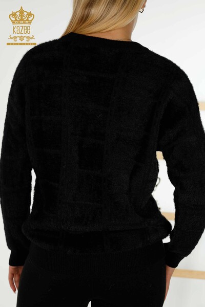 Wholesale Women's Knitwear Sweater - Angora - Black - 30209 | KAZEE - Thumbnail