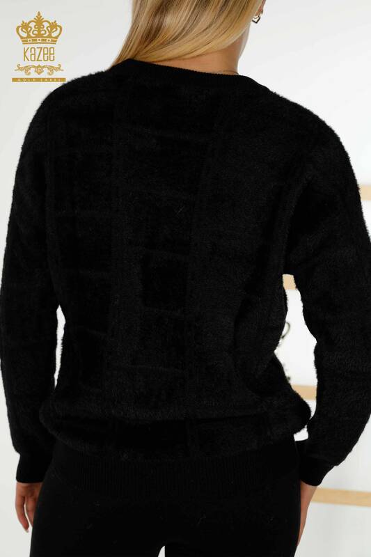 Wholesale Women's Knitwear Sweater - Angora - Black - 30209 | KAZEE