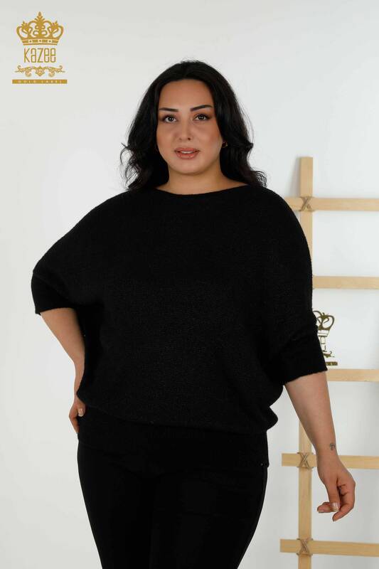 Wholesale Women's Knitwear Sweater - Angora - Black - 30293 | KAZEE