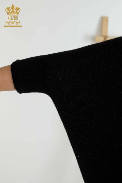 Wholesale Women's Knitwear Sweater - Angora - Black - 30293 | KAZEE - Thumbnail