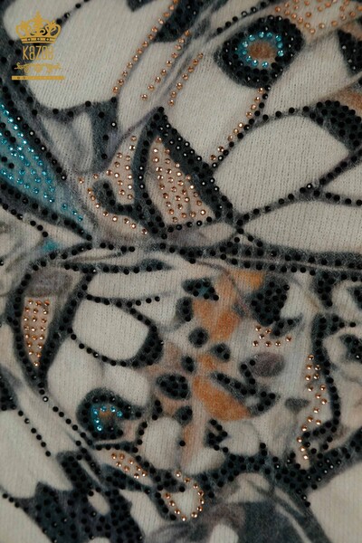 Wholesale Women's Knitwear Sweater Angora Digital - 40034 | KAZEE - Thumbnail