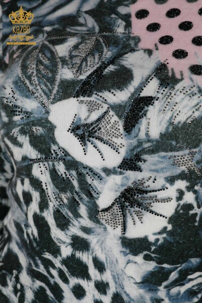 Wholesale Women's Knitwear Sweater Angora Pink - 16000 | KAZEE - Thumbnail