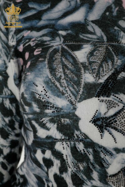 Wholesale Women's Knitwear Sweater Angora Pink - 16000 | KAZEE - Thumbnail