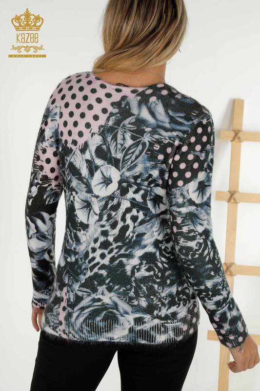 Wholesale Women's Knitwear Sweater Angora Pink - 16000 | KAZEE