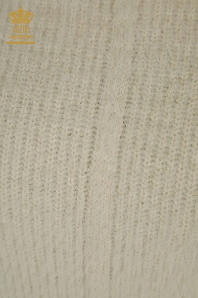 Wholesale Women's Knitwear Sweater Angora Stone - 30646 | KAZEE - Thumbnail