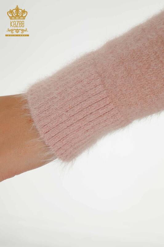 Wholesale Women's Knitwear Sweater Basic Angora Powder - 18830 | KAZEE