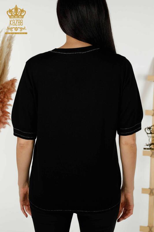 Wholesale Women's Knitwear Sweater - Basic - Black - 30110 | KAZEE