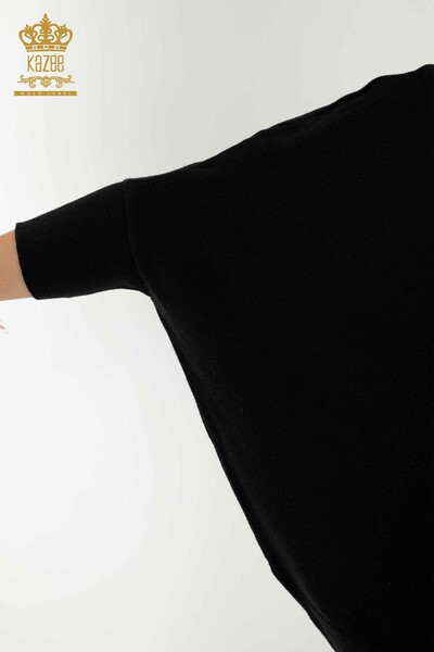 Wholesale Women's Knitwear Sweater - Basic - Black - 30241 | KAZEE - 5