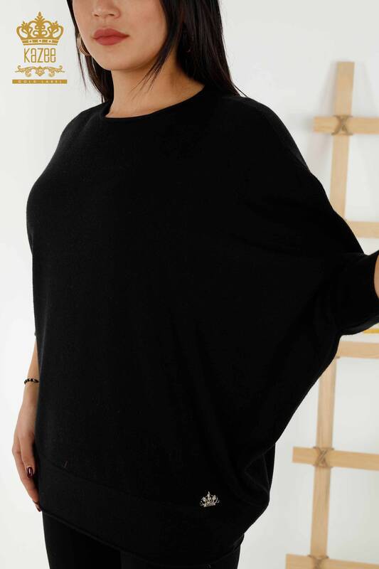 Wholesale Women's Knitwear Sweater - Basic - Black - 30241 | KAZEE