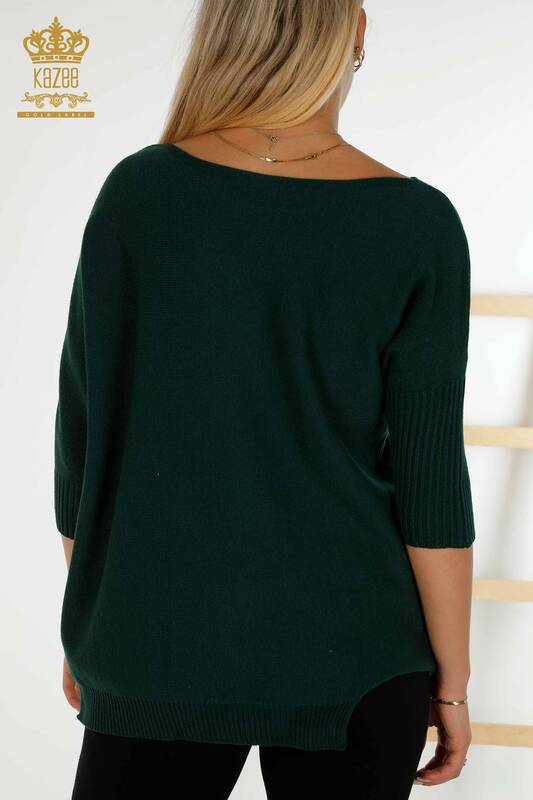 Wholesale Women's Knitwear Sweater - Basic - Pocket - Nefti - 30237 | KAZEE