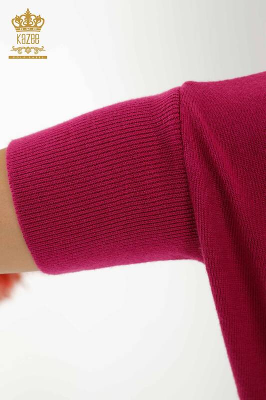 Wholesale Women's Knitwear Sweater - Basic - Purple - 30241 | KAZEE