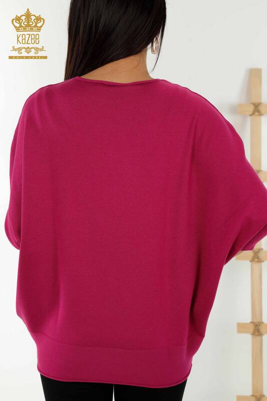 Wholesale Women's Knitwear Sweater - Basic - Purple - 30241 | KAZEE