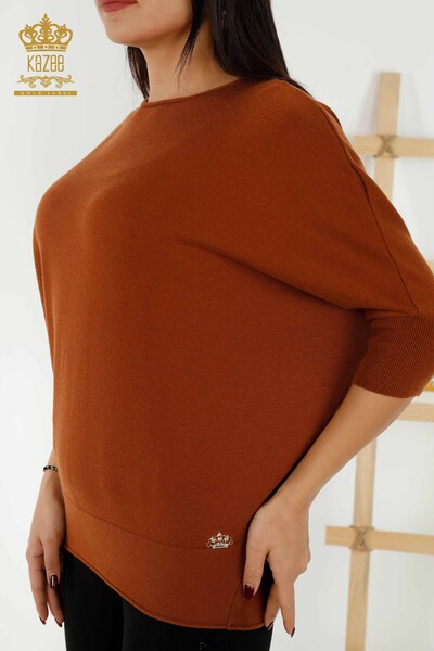 Wholesale Women's Knitwear Sweater - Basic - Taba - 30241 | KAZEE - Thumbnail