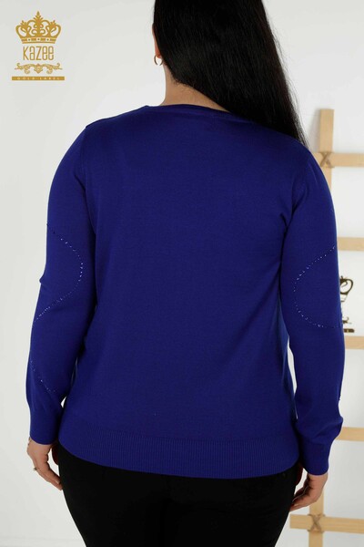 Wholesale Women's Knitwear Sweater - Crew Neck - Saks - 30157 | KAZEE - Thumbnail