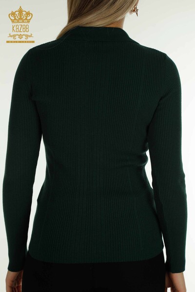 Wholesale Women's Knitwear Sweater Button Detailed Nefti - 30364 | KAZEE - Thumbnail