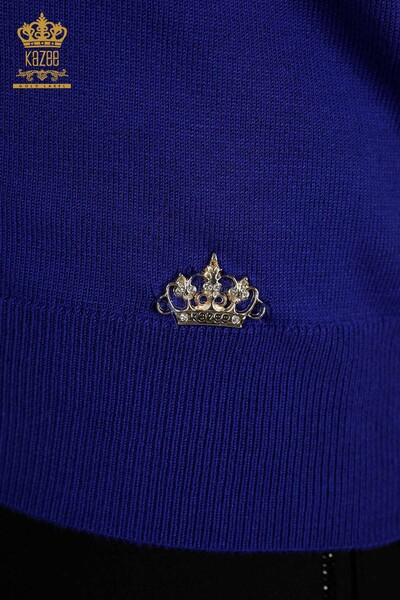 Wholesale Women's Knitwear Sweater Button Detailed Saks - 30139 | KAZEE - 4