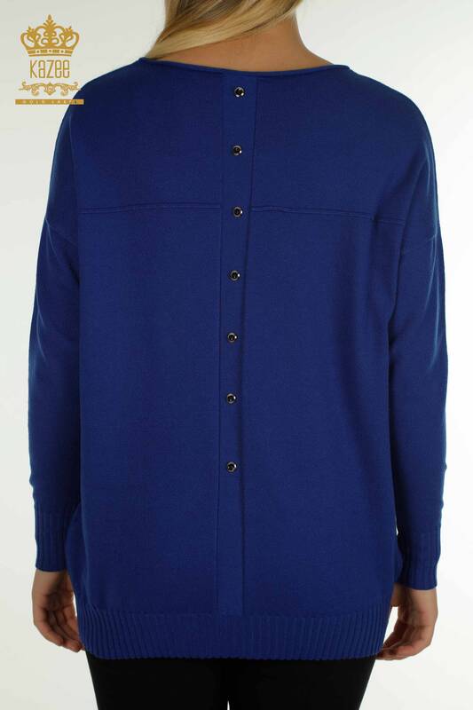 Wholesale Women's Knitwear Sweater Button Detailed Saks - 30178 | KAZEE