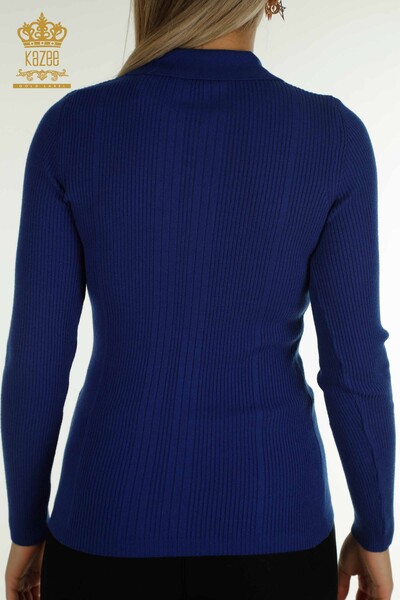 Wholesale Women's Knitwear Sweater Button Detailed Saks - 30364 | KAZEE - Thumbnail