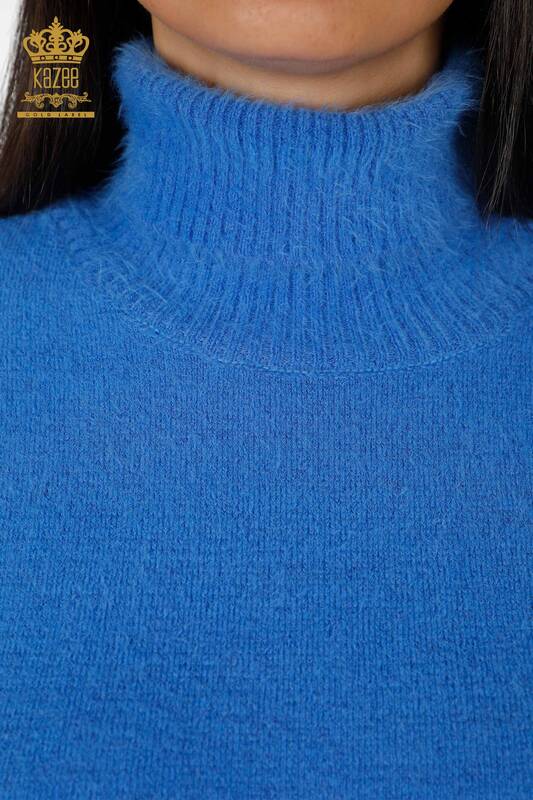 Wholesale Women's Knitwear Sweater Turtleneck Long Sleeve Logo - 18843 | KAZEE