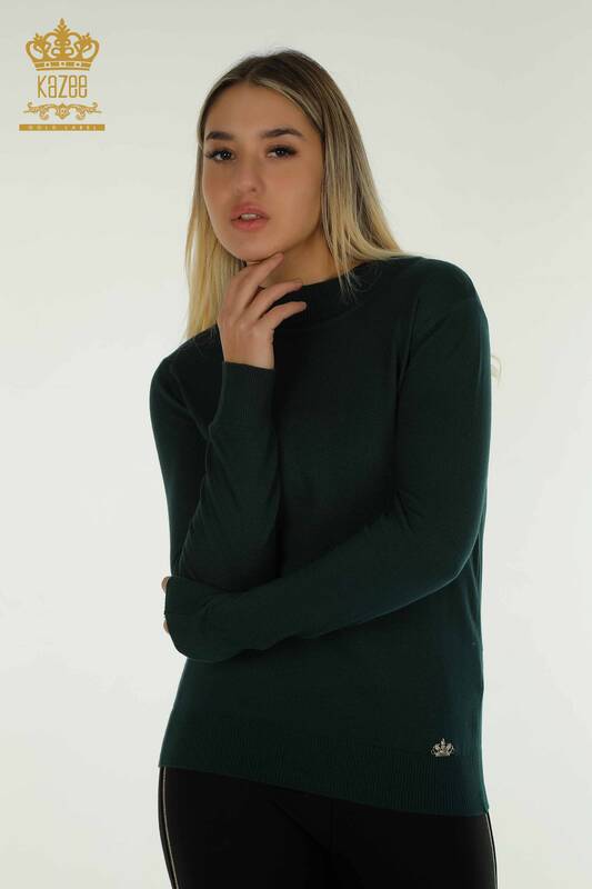 Wholesale Women's Knitwear Sweater High Collar Basic Nefti - 30613 | KAZEE