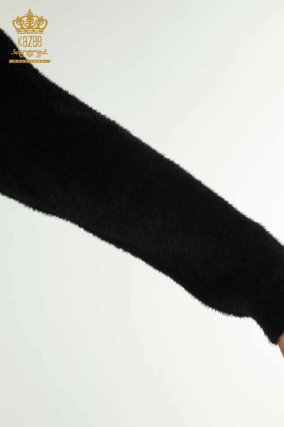 Wholesale Women's Knitwear Sweater Long Sleeve Black - 30775 | KAZEE - Thumbnail