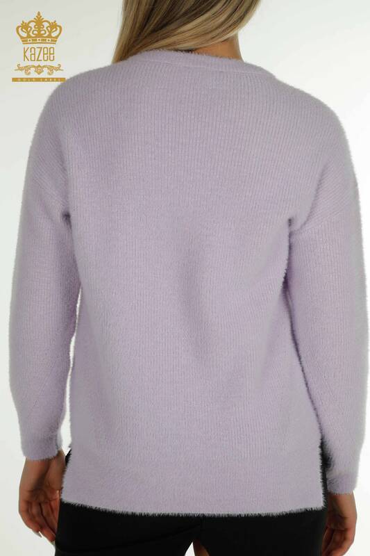 Wholesale Women's Knitwear Sweater Long Sleeve Lilac - 30775 | KAZEE