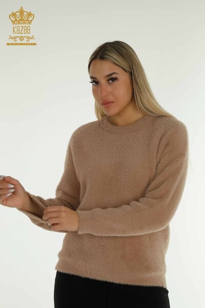 Kazee - Wholesale Women's Knitwear Sweater Long Sleeve Mink - 30775 | KAZEE
