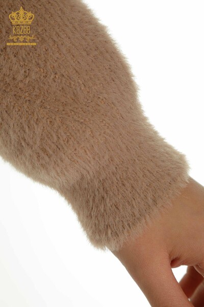Wholesale Women's Knitwear Sweater Long Sleeve Mink - 30775 | KAZEE - Thumbnail