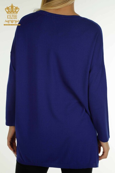 Wholesale Women's Knitwear Sweater Long Sleeve Saks - 30624 | KAZEE - Thumbnail