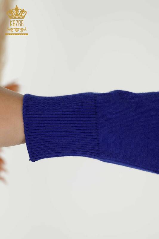 Wholesale Women's Knitwear Sweater - Patterned - Saks - 30005 | KAZEE
