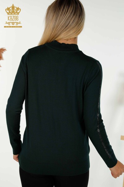 Wholesale Women's Knitwear Sweater Rose Patterned Nephti - 30448 | KAZEE - Thumbnail