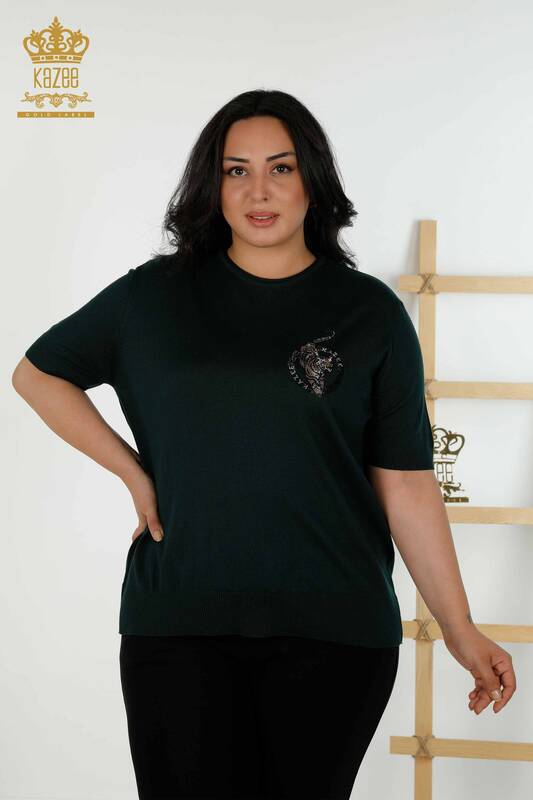 Wholesale Women's Knitwear Sweater - Short Sleeve - Nefti - 30328 | KAZEE