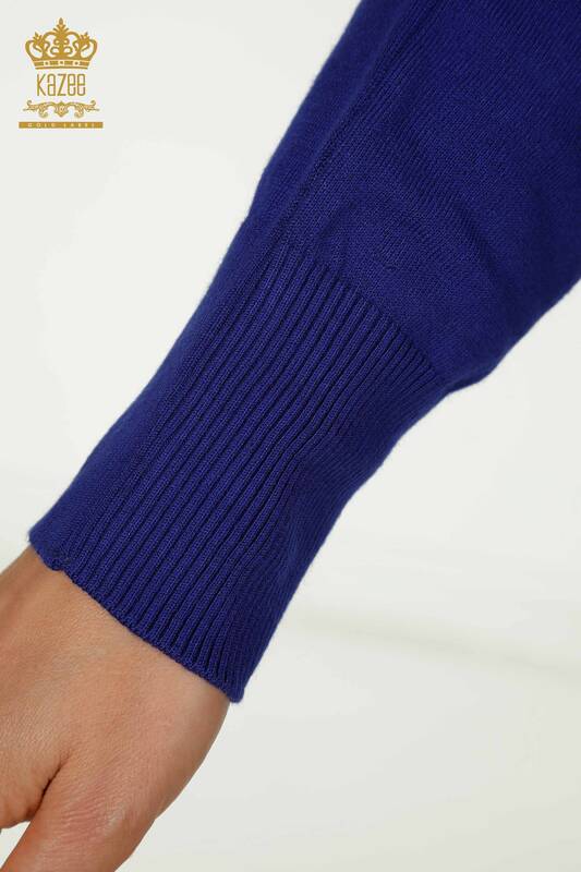 Wholesale Women's Knitwear Sweater with Tulle Detail Saks - 16942 | KAZEE