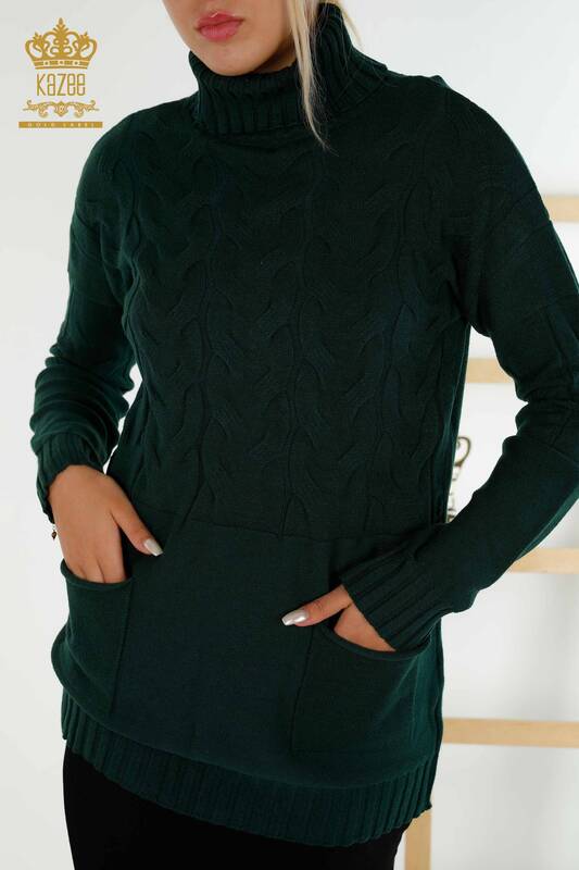 Wholesale Women's Knitwear Sweater Turtleneck Nefti - 30231 | KAZEE