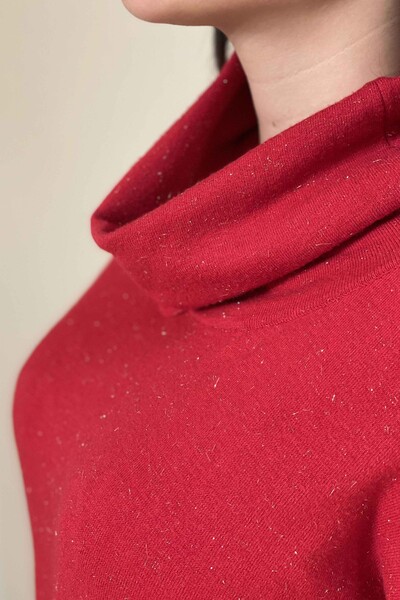 Wholesale Women's Knitwear Sweater Turtleneck Viscose - 16247 | KAZEE - Thumbnail