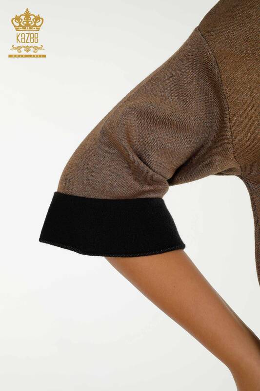 Wholesale Women's Knitwear Sweater Two Colors Black - 30197 | KAZEE