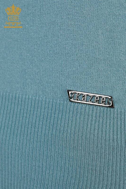 Wholesale Women's Knitwear Zero Sleeve Mint - 16922 | KAZEE