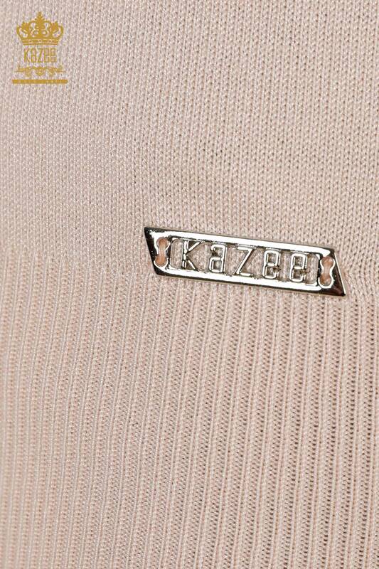Wholesale Women's Knitwear Zero Sleeve Powder - 16922 | KAZEE