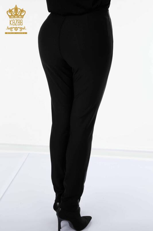 Wholesale Women's Leggings Pants Black - 3198 | KAZEE