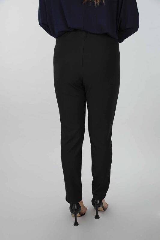 Wholesale Women's Trousers with Pocket Button Detail - 3431 | KAZEE