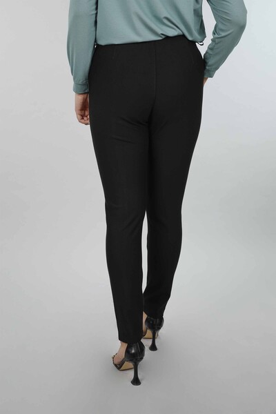 Wholesale Women's Trousers with Pockets Large Size Striped Detailed - 3481 | KAZEE - Thumbnail