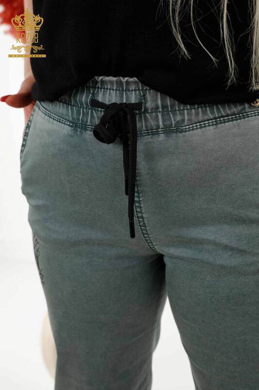 Wholesale Women's Trousers - Elastic Waist - Mink - 3675 | KAZEE