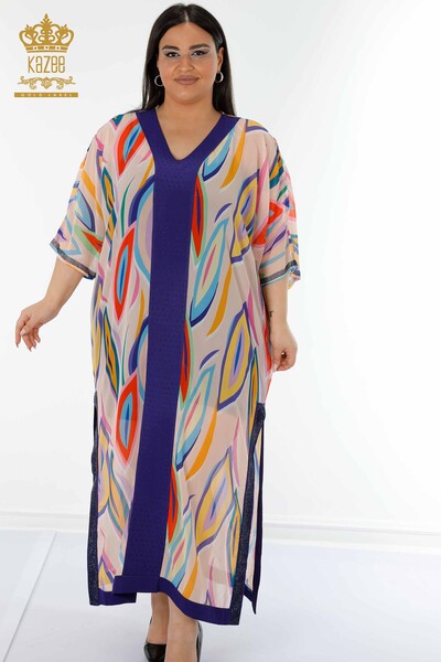 Wholesale Women's Pareo Colored Pattern - 7759 | KAZEE